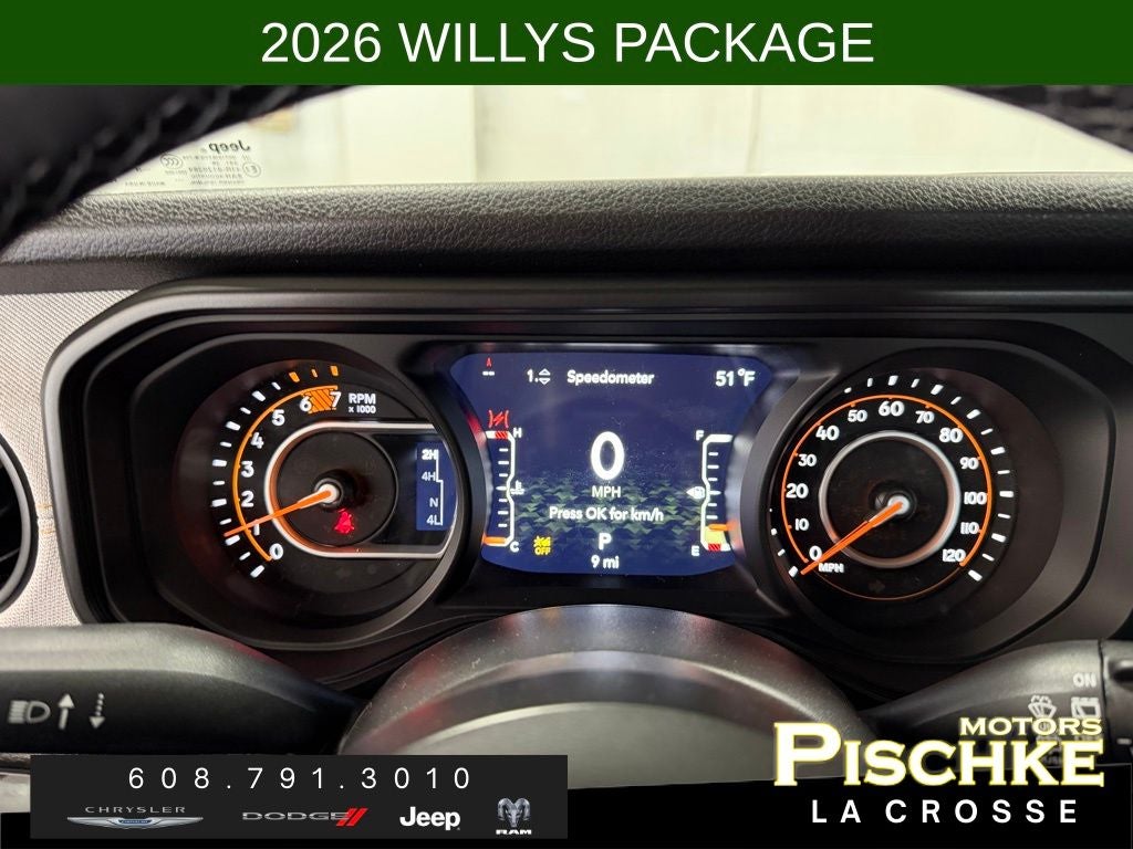 2026 Jeep Wrangler WRANGLER 4-DOOR WILLYS