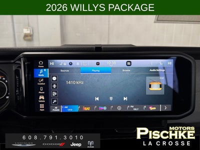 2026 Jeep Wrangler WRANGLER 4-DOOR WILLYS