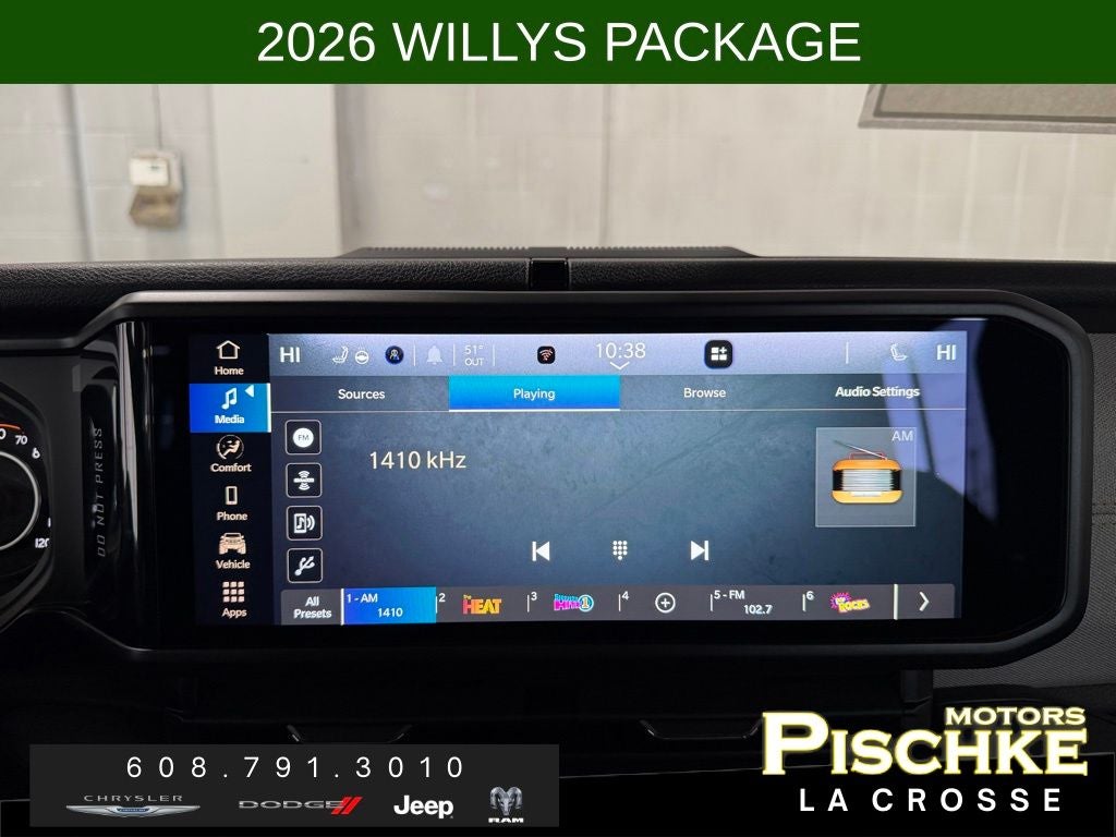 2026 Jeep Wrangler WRANGLER 4-DOOR WILLYS