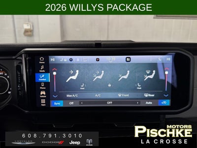 2026 Jeep Wrangler WRANGLER 4-DOOR WILLYS