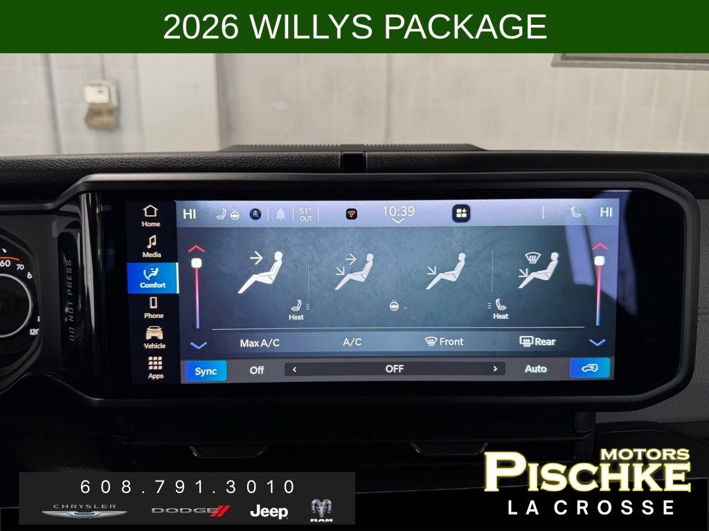 2026 Jeep Wrangler WRANGLER 4-DOOR WILLYS
