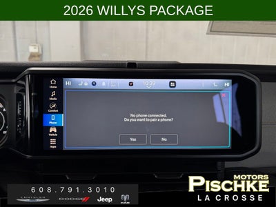 2026 Jeep Wrangler WRANGLER 4-DOOR WILLYS