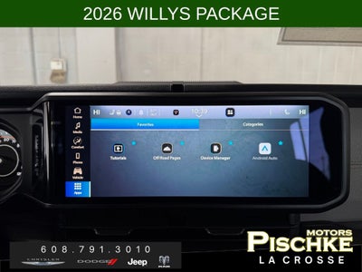 2026 Jeep Wrangler WRANGLER 4-DOOR WILLYS