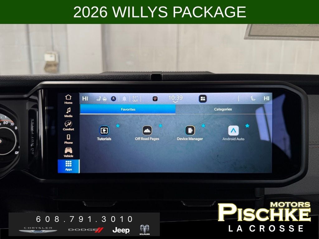 2026 Jeep Wrangler WRANGLER 4-DOOR WILLYS