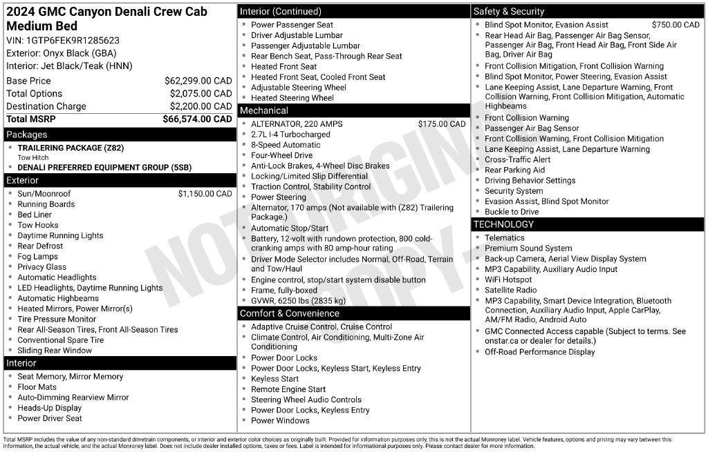 2024 GMC Canyon Denali