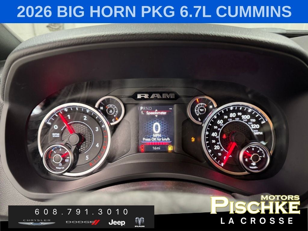 2026 RAM Ram 2500 RAM 2500 BIG HORN CREW CAB 4X4 6'4' BOX