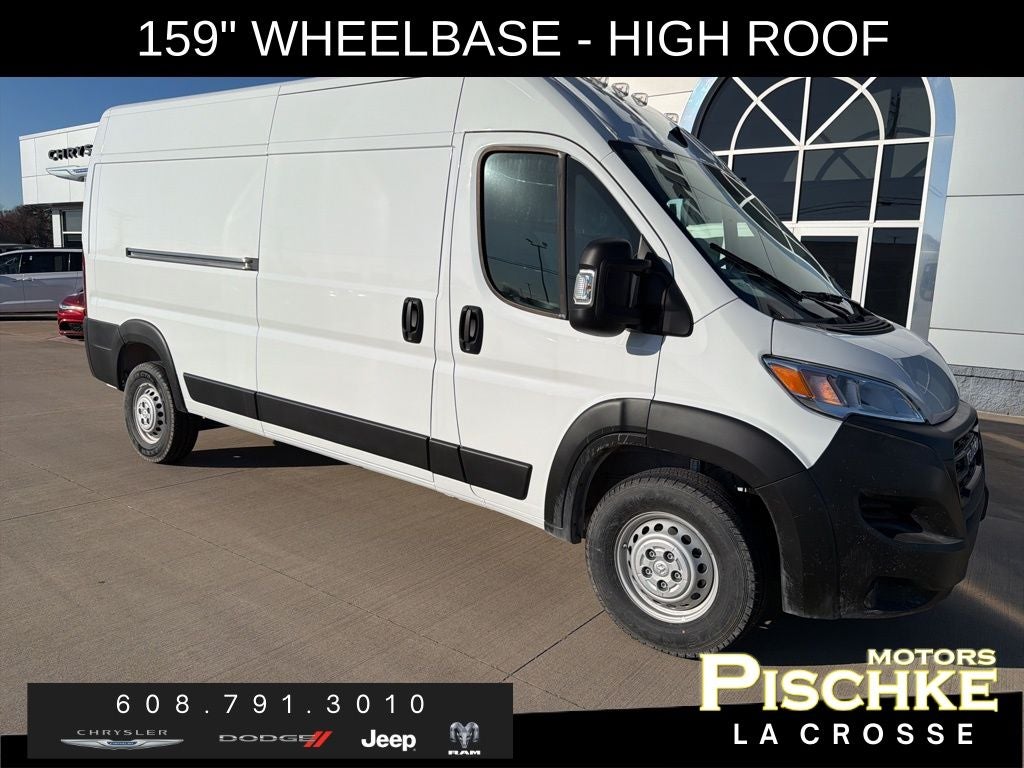 2025 RAM ProMaster 2500 Cargo Van Tradesman High Roof 159' WB w/Pass Seat