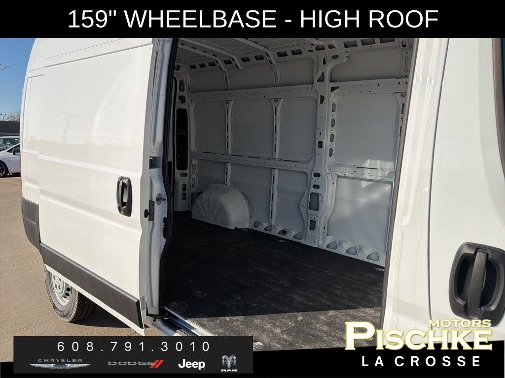 2025 RAM ProMaster 2500 Cargo Van Tradesman High Roof 159' WB w/Pass Seat