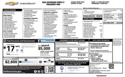 2023 Chevrolet Silverado 1500 4WD Crew Cab Short Bed LT Trail Boss