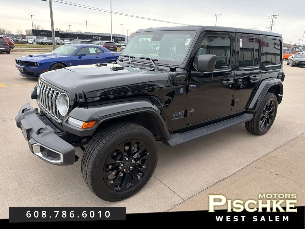 Used 2025 Jeep Wrangler 4xe Sahara 4XE with VIN 1C4RJXP62SW578348 for sale in West Salem, WI