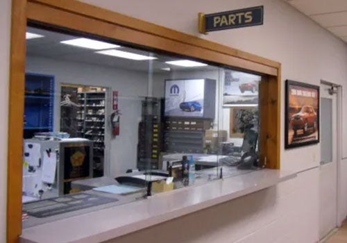 Pischke Motors of West Salem Parts department service window